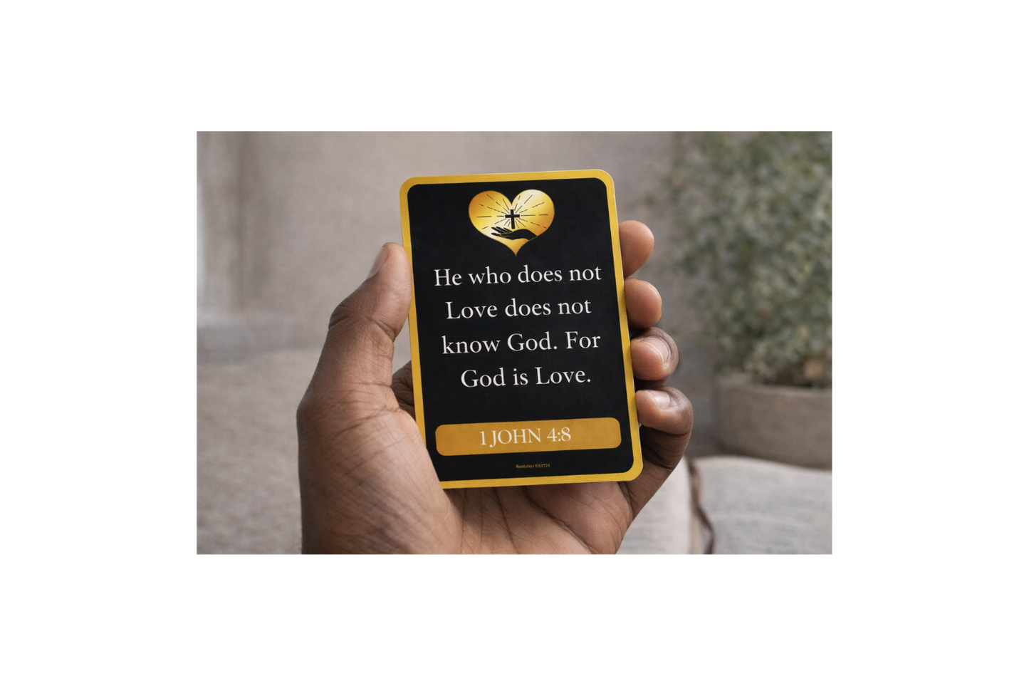 God Is Love | Faith Inspirational Scripture Cards