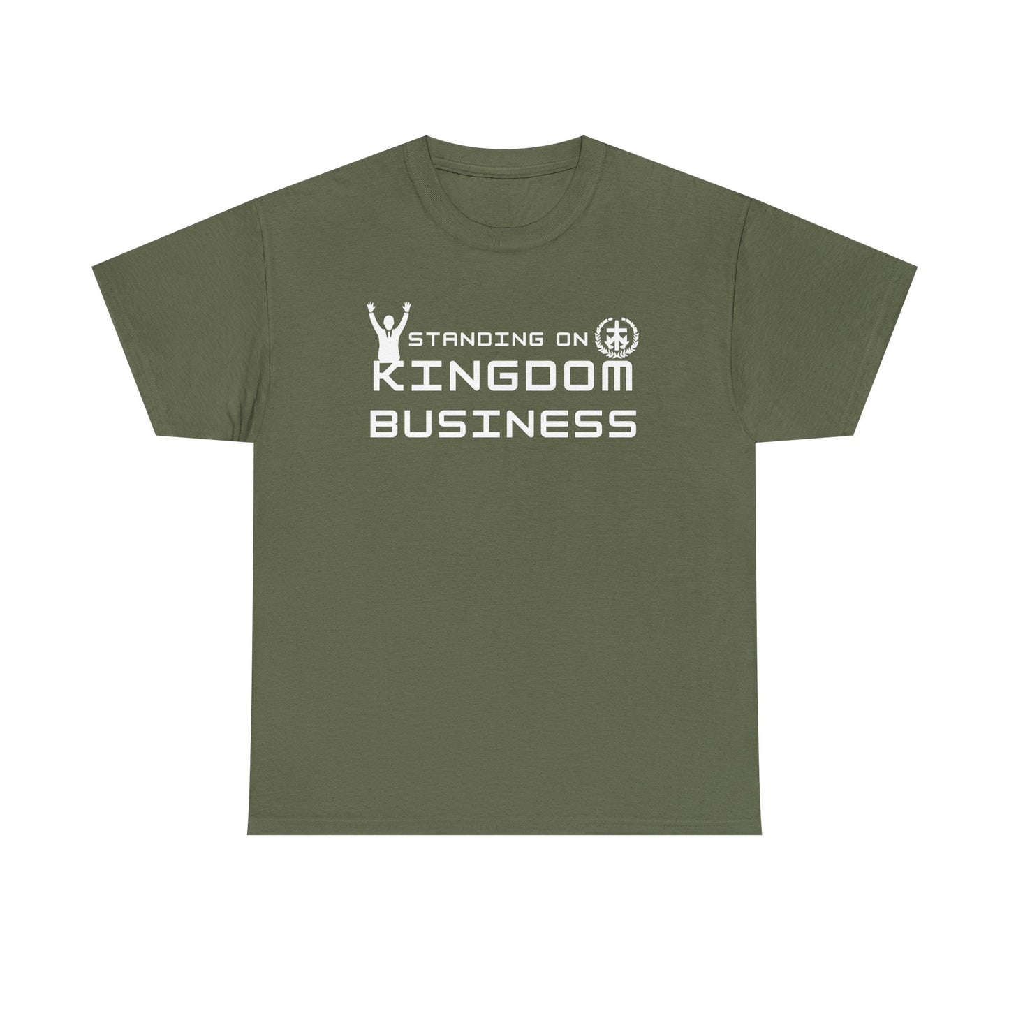 Standing on Kingdom Business Christian T-Shirt | Faith-Based Entrepreneur Shirt | Biblical Motivation Tee