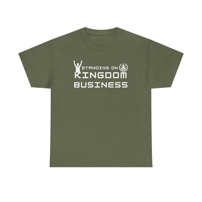 Standing on Kingdom Business Christian T-Shirt | Faith-Based Entrepreneur Shirt | Biblical Motivation Tee