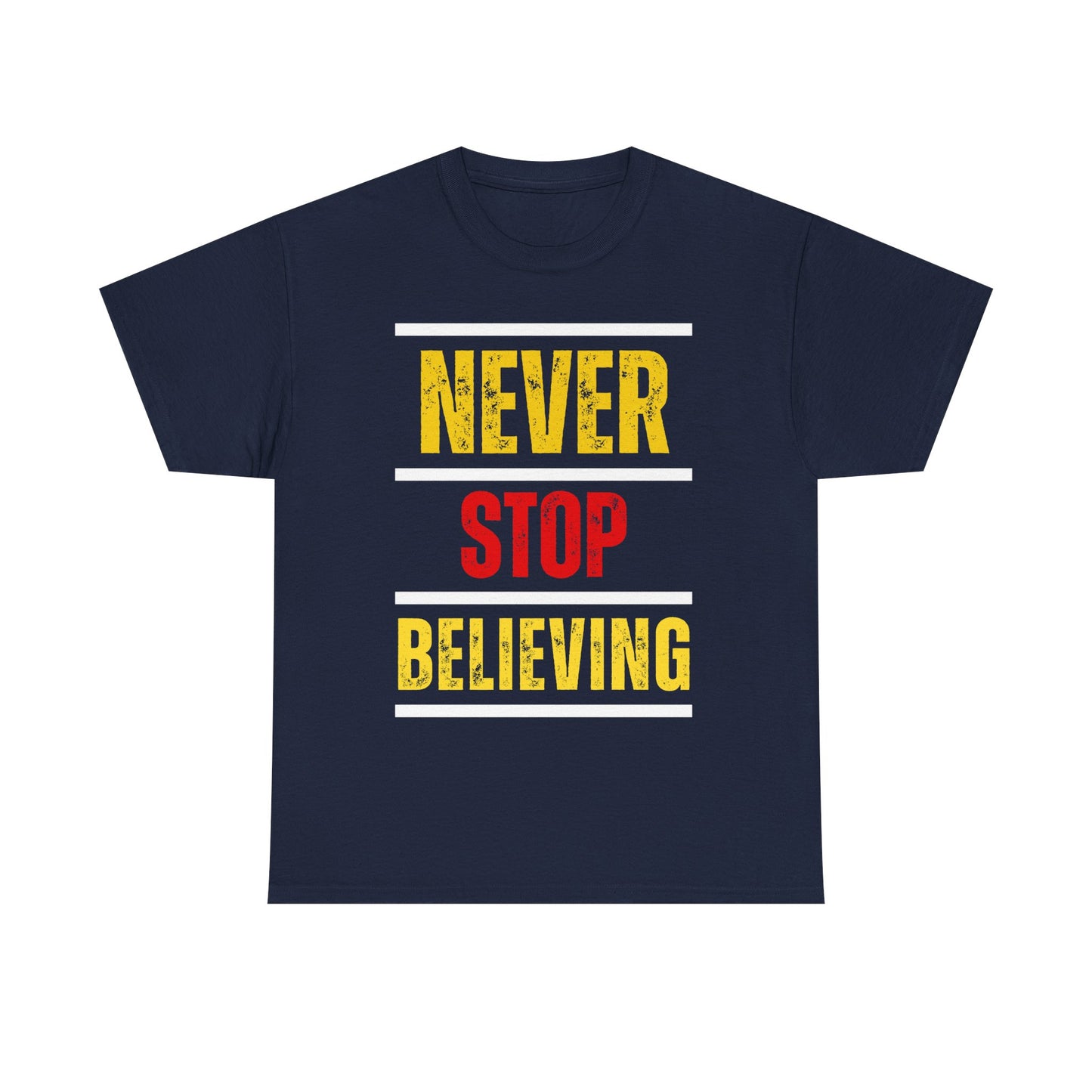 Never Stop Believing – Black Faith Walk T-Shirt