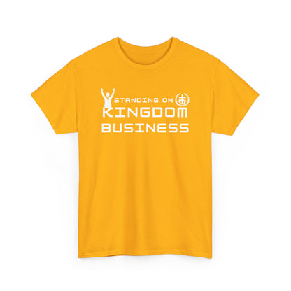 Standing on Kingdom Business Christian T-Shirt | Faith-Based Entrepreneur Shirt | Biblical Motivation Tee