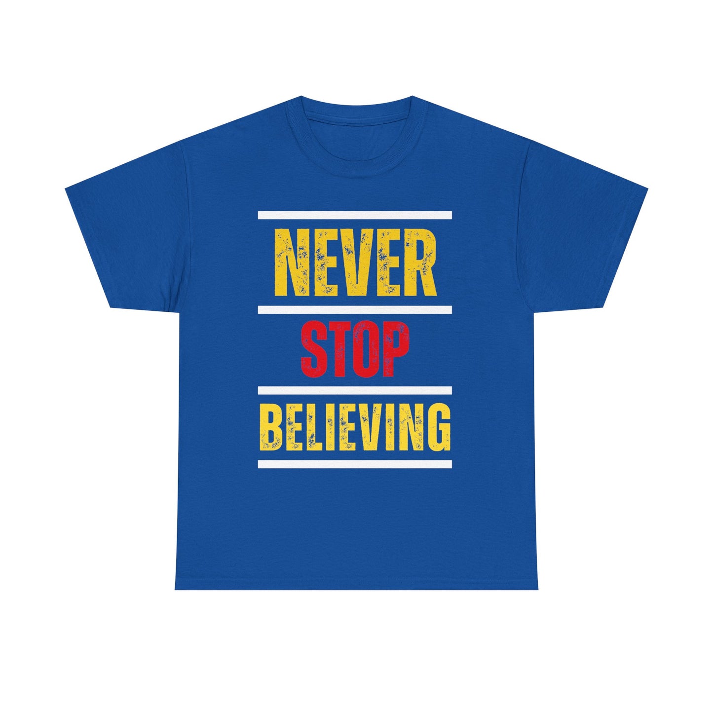 Never Stop Believing – Black Faith Walk T-Shirt
