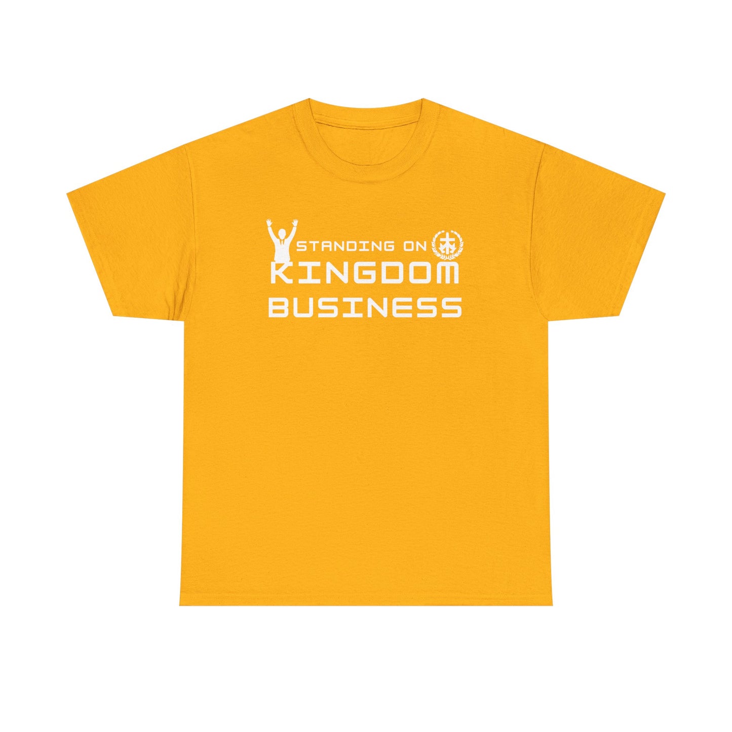 Standing on Kingdom Business Christian T-Shirt | Faith-Based Entrepreneur Shirt | Biblical Motivation Tee
