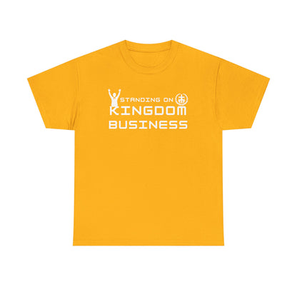 Standing on Kingdom Business Christian T-Shirt | Faith-Based Entrepreneur Shirt | Biblical Motivation Tee
