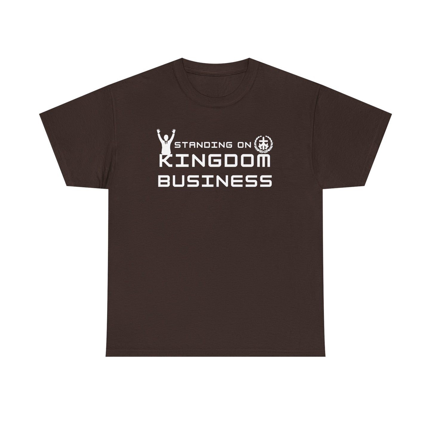Standing on Kingdom Business Christian T-Shirt | Faith-Based Entrepreneur Shirt | Biblical Motivation Tee