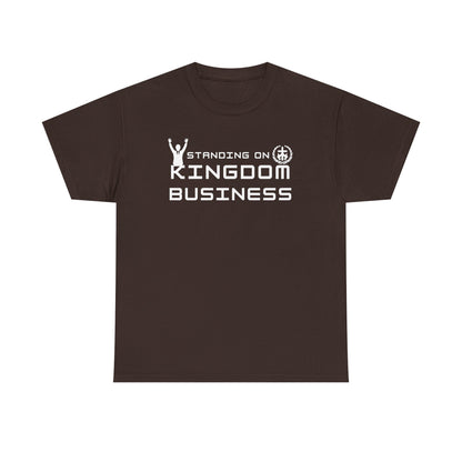 Standing on Kingdom Business Christian T-Shirt | Faith-Based Entrepreneur Shirt | Biblical Motivation Tee