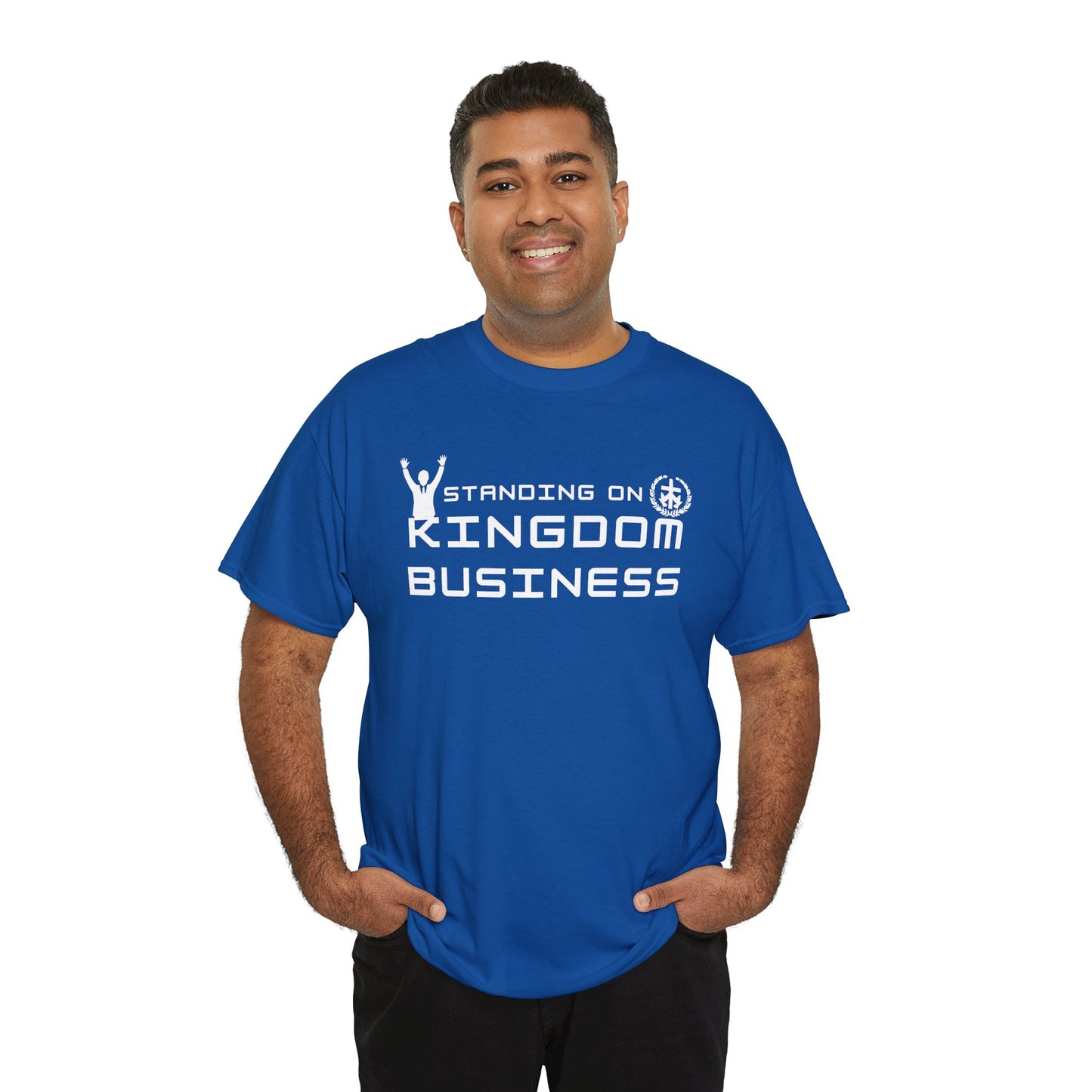 Standing on Kingdom Business Christian T-Shirt | Faith-Based Entrepreneur Shirt | Biblical Motivation Tee