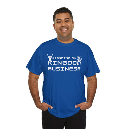 Standing on Kingdom Business Christian T-Shirt | Faith-Based Entrepreneur Shirt | Biblical Motivation Tee
