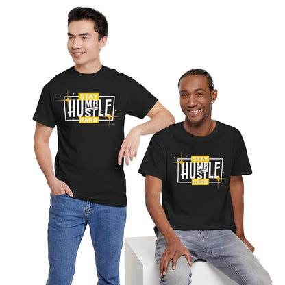 Stay Humble Hustle Hard T-Shirt – Motivational Graphic Tee for Entrepreneurs, Hustlers & Go-Getters