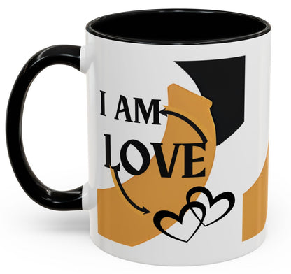 " I am Love",  Self acclimating, inspirational mug.