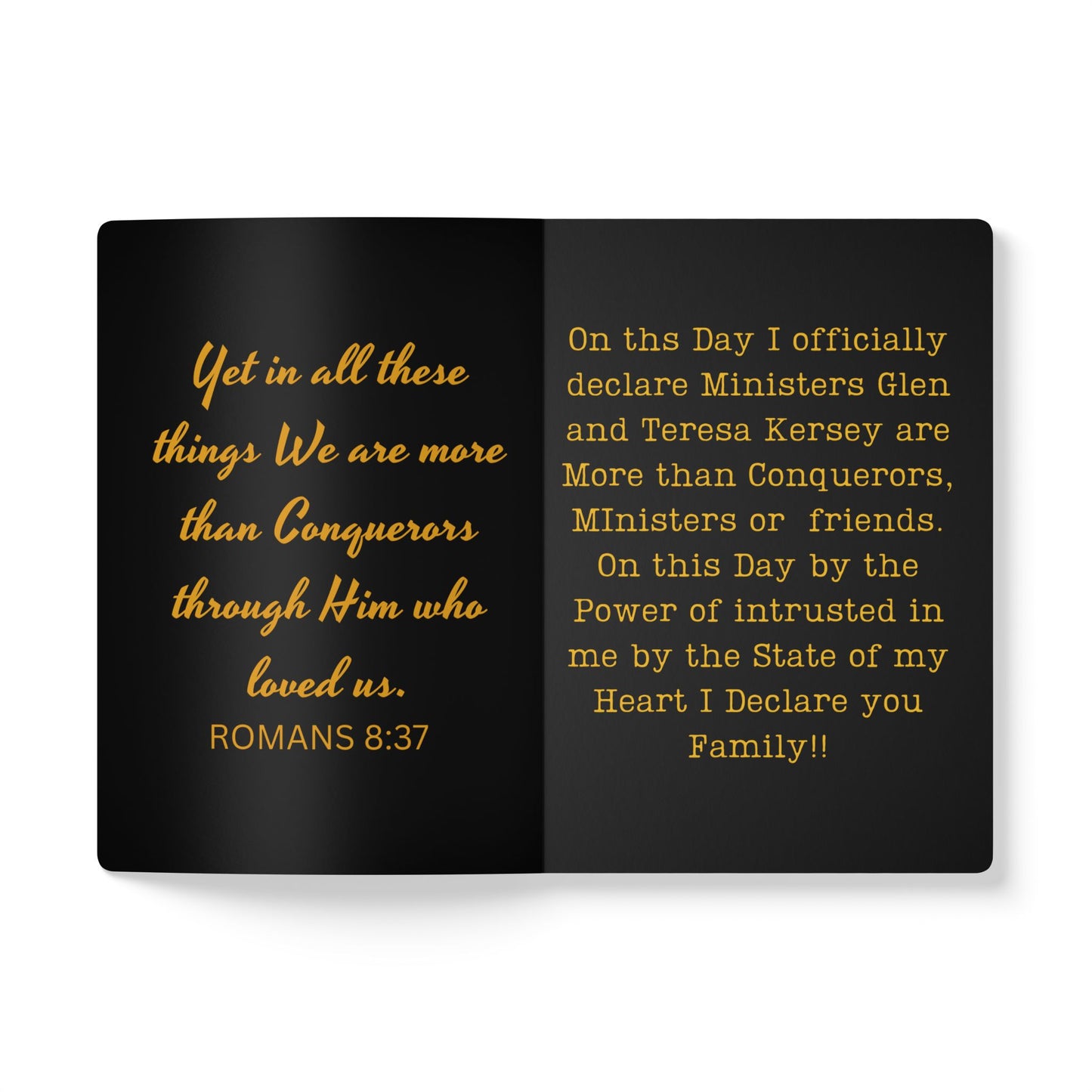 Devotional Journal - More Than Conquerors, Inspirational Writing, Prayer Journal, Christian Gift, Everyday Journal, Self-Reflection Book