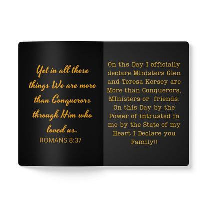 Devotional Journal - More Than Conquerors, Inspirational Writing, Prayer Journal, Christian Gift, Everyday Journal, Self-Reflection Book
