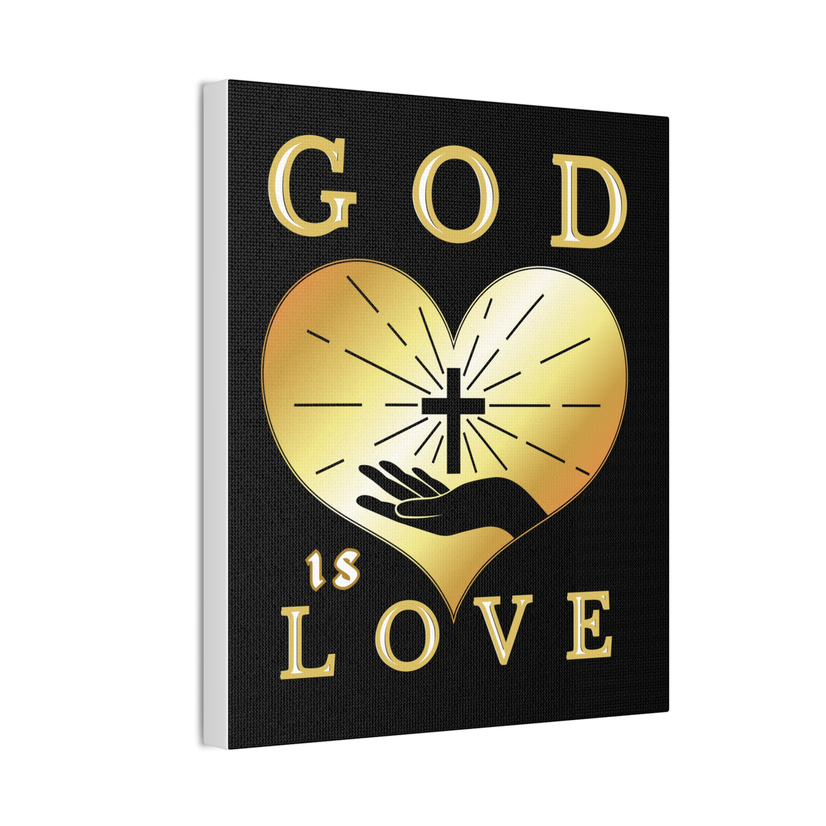 God Is Love Christian Canvas Wall Art