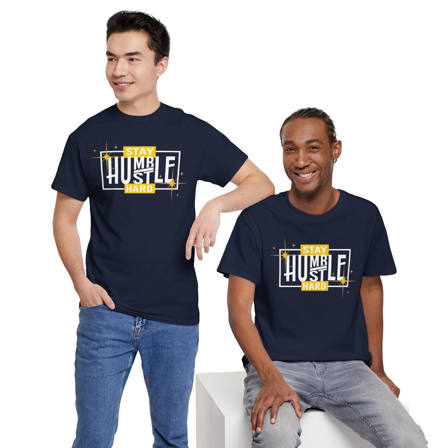 Stay Humble Hustle Hard T-Shirt – Motivational Graphic Tee for Entrepreneurs, Hustlers & Go-Getters