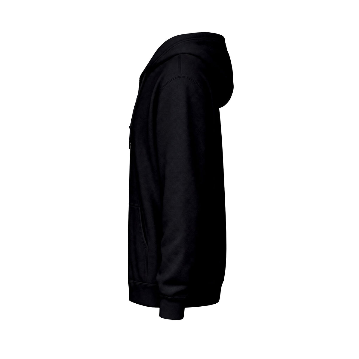Zip Hoodie with Gold Monogram Logo - SB Emblem Chest Print