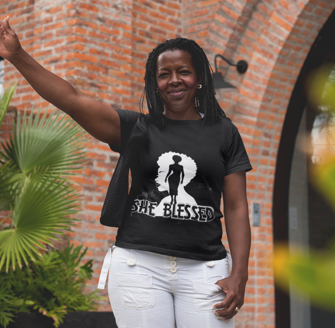 She Blessed – Women’s Christian T-Shirt | Reallife FAITH