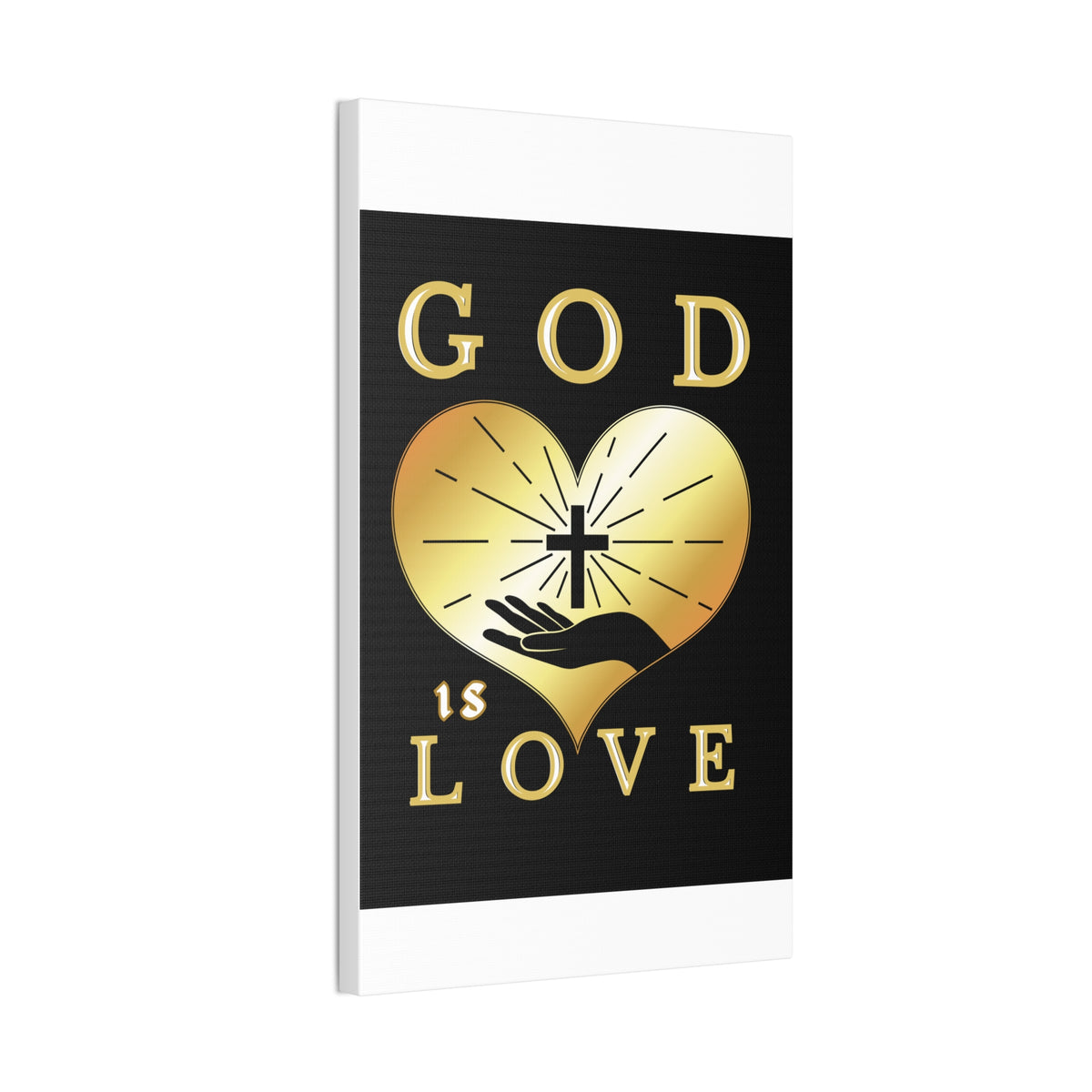 God Is Love Christian Canvas Wall Art