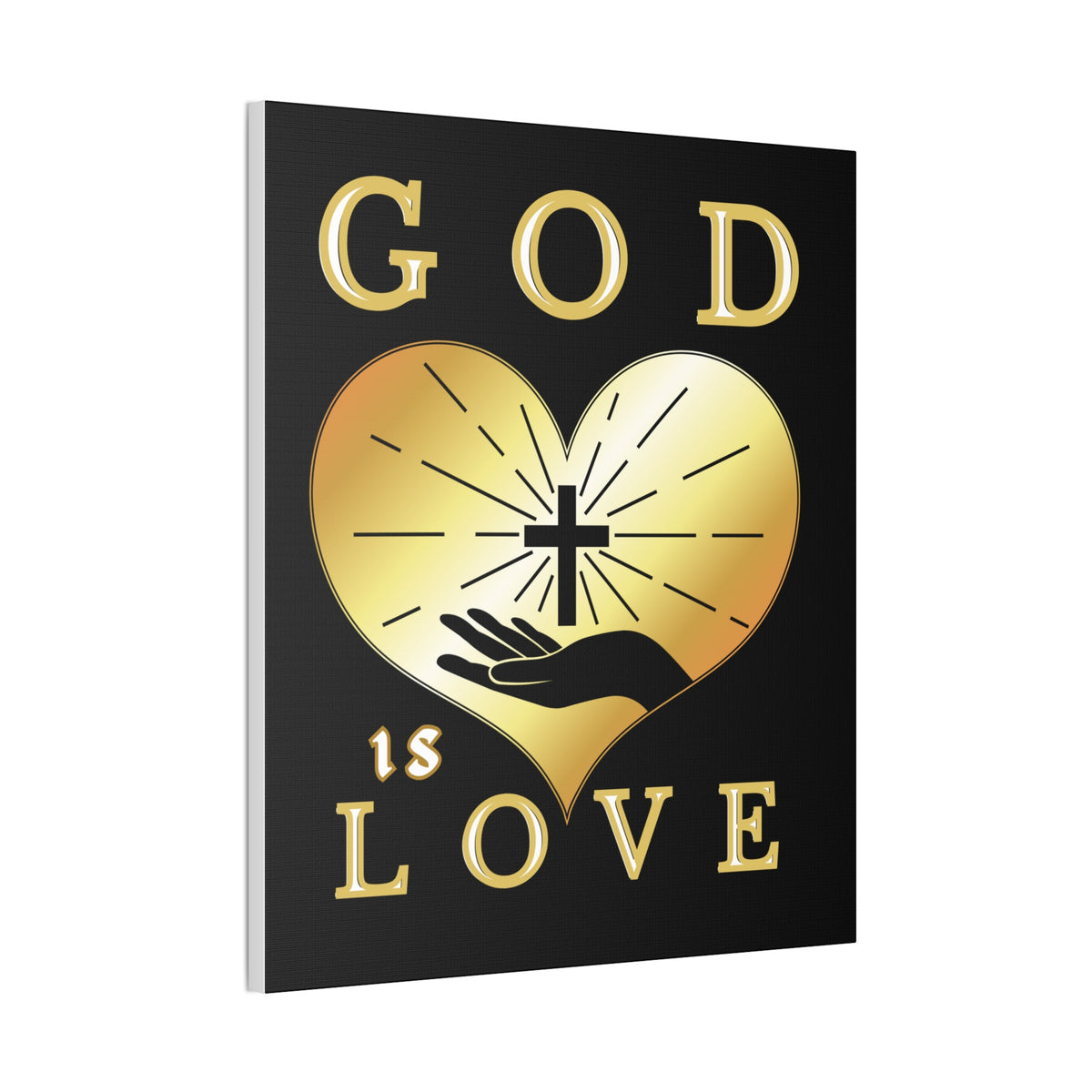 God Is Love Christian Canvas Wall Art