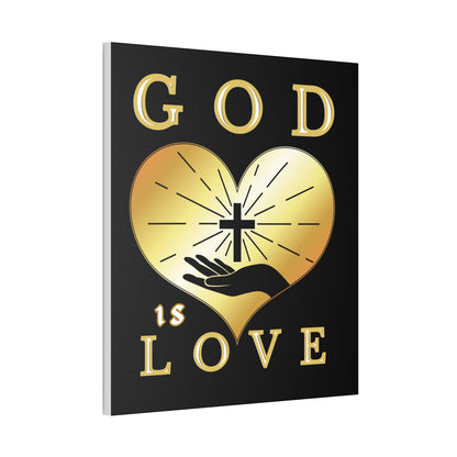 God Is Love Christian Canvas Wall Art