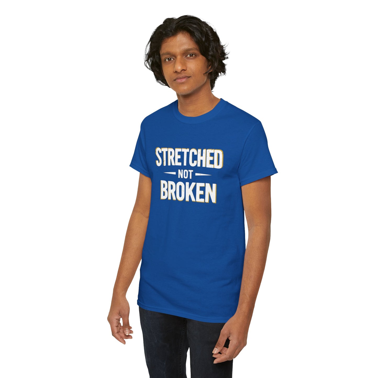 Stretched Not Broken T-Shirt – Faith Over Pressure Inspirational Tee