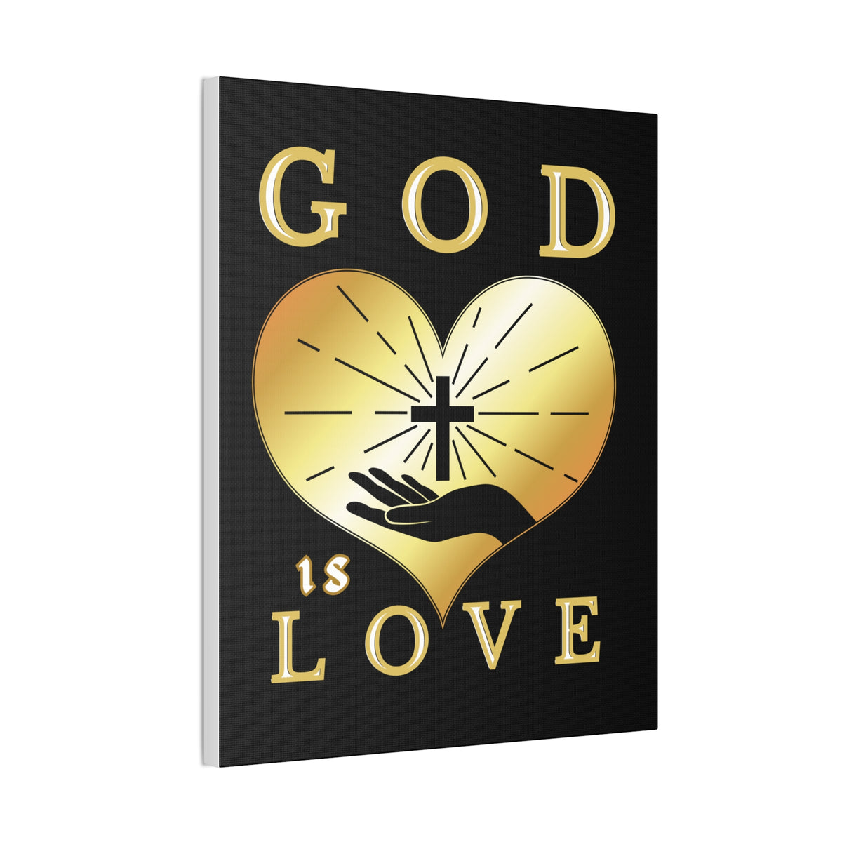 God Is Love Christian Canvas Wall Art