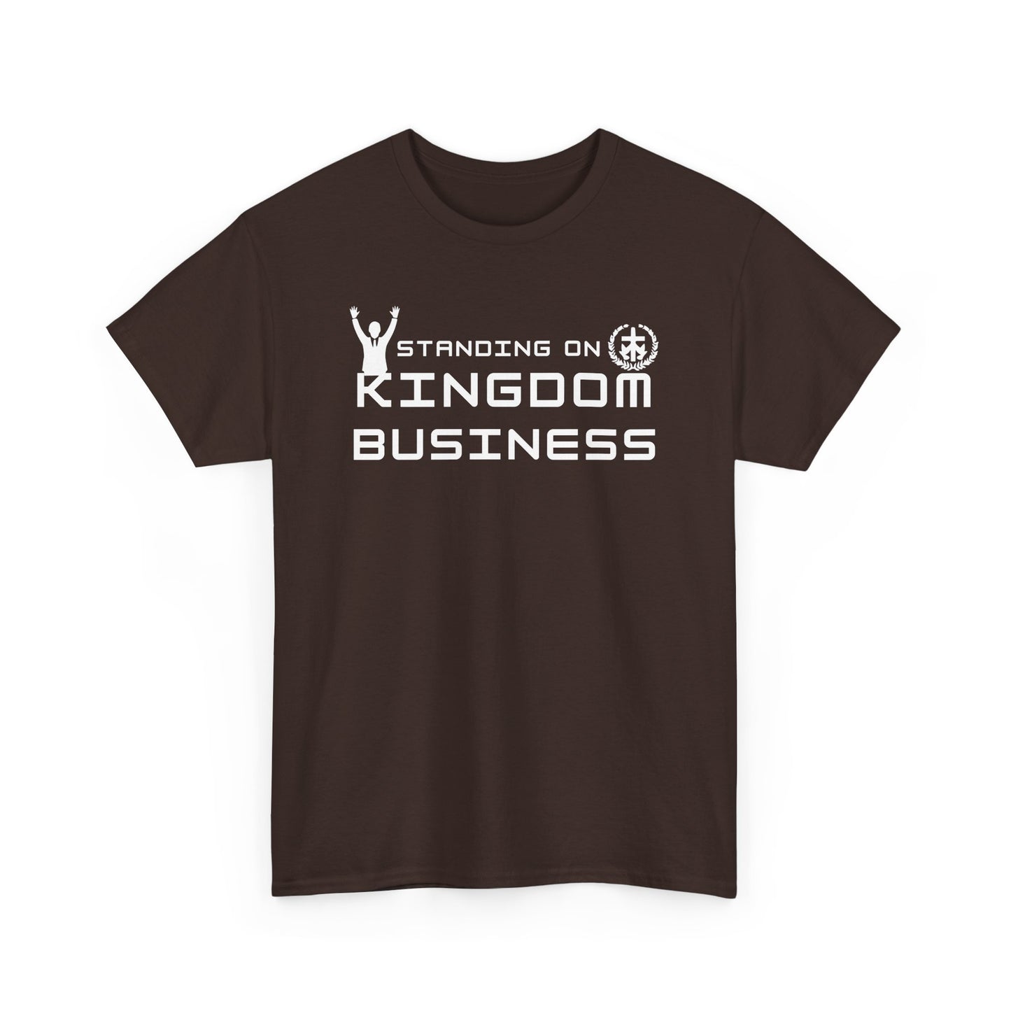 Standing on Kingdom Business Christian T-Shirt | Faith-Based Entrepreneur Shirt | Biblical Motivation Tee