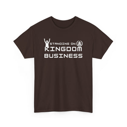 Standing on Kingdom Business Christian T-Shirt | Faith-Based Entrepreneur Shirt | Biblical Motivation Tee