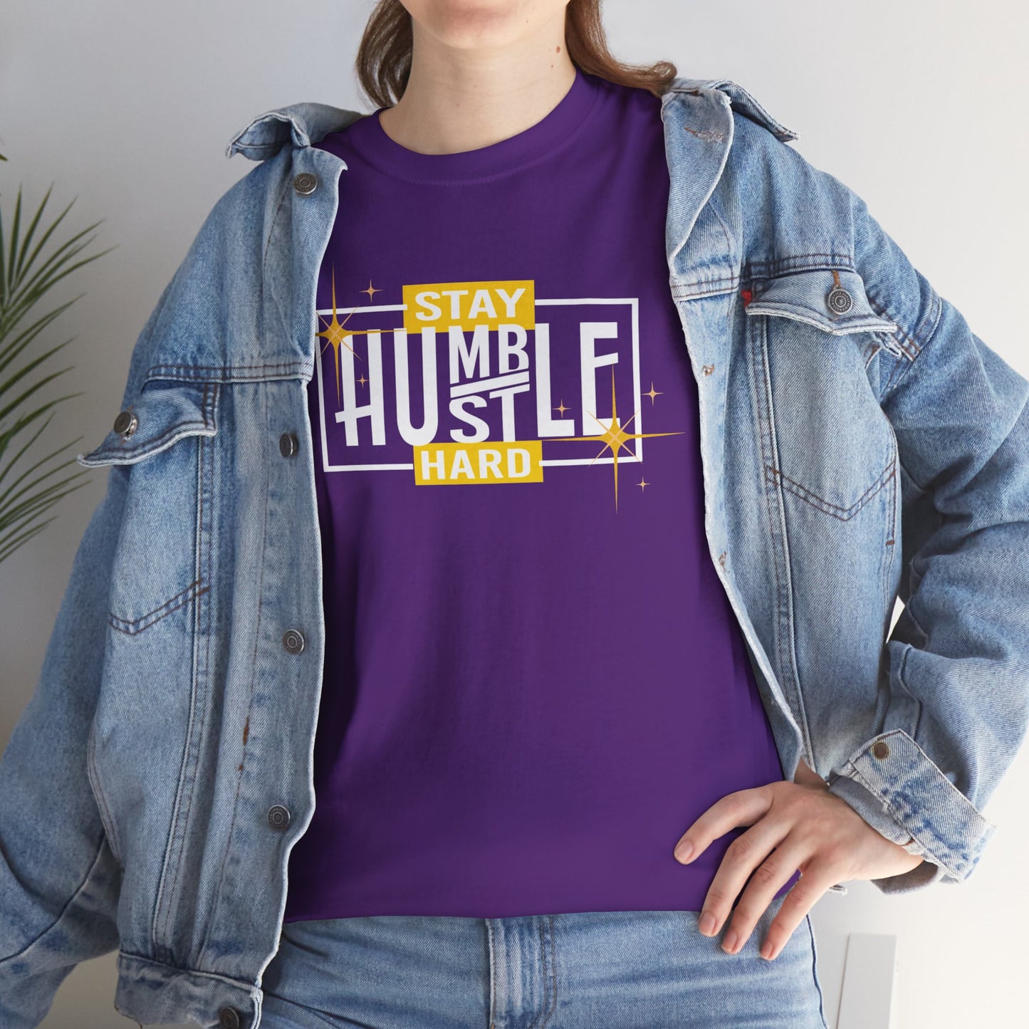 Stay Humble Hustle Hard T-Shirt – Motivational Graphic Tee for Entrepreneurs, Hustlers & Go-Getters
