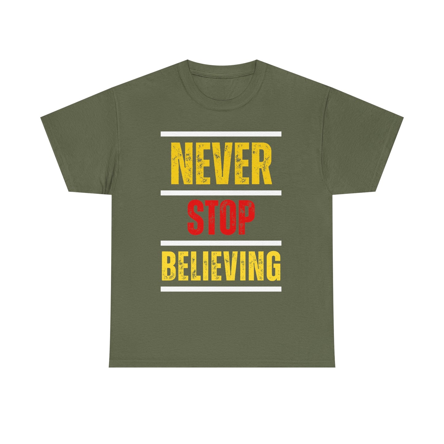Never Stop Believing – Black Faith Walk T-Shirt