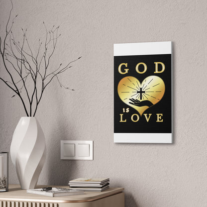 God Is Love Christian Canvas Wall Art