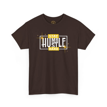 Stay Humble Hustle Hard T-Shirt – Motivational Graphic Tee for Entrepreneurs, Hustlers & Go-Getters