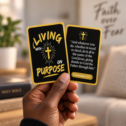 Living with JESUS on Purpose Scripture Card Set