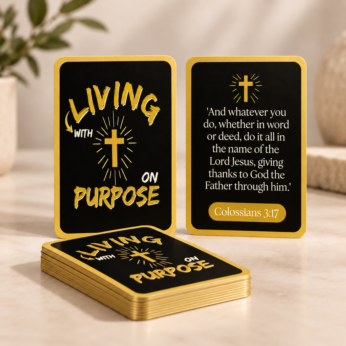Living with JESUS on Purpose Scripture Card Set