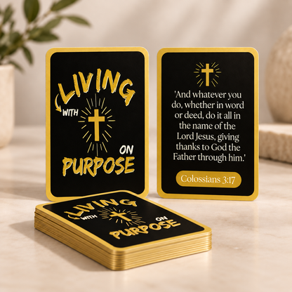 Living with JESUS on Purpose Scripture Card Set