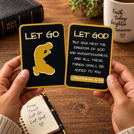 Let Go Let God Scripture Card Set