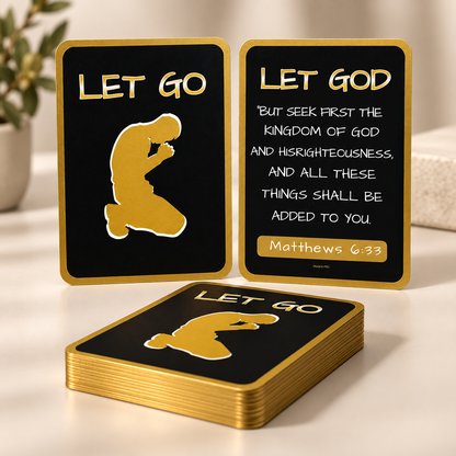 Let Go Let God Scripture Card Set