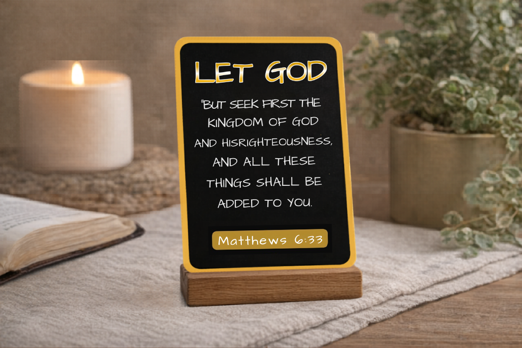 Let Go Let God – Inspirational Scripture Cards