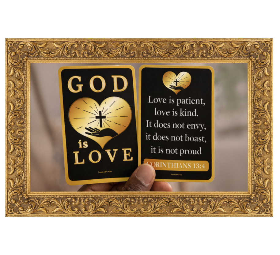 God Is Love | Faith Inspirational Scripture Cards