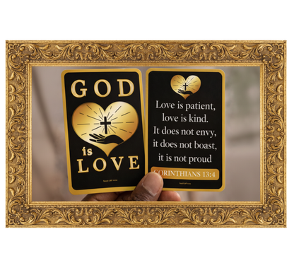 God Is Love | Faith Inspirational Scripture Cards